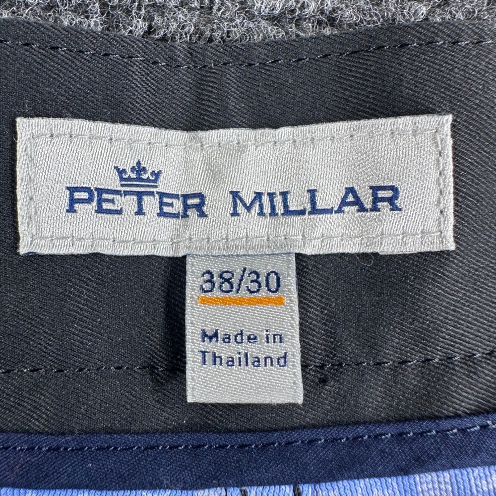 Peter Millar Golf Pants Mens 38/30 38x30 Black Performance Five Pocket Casual - Picture 2 of 16